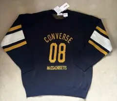 CONVERSE ネイビー ニットセーター ♪未使用品♪ロゴニット♪