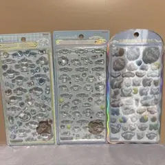 サンリオ　ボンボンドロップシール コットンパフィー3枚セット