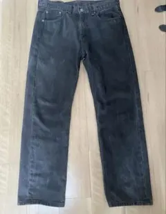 Levi’s 505 ブラックデニム 後染め ストレート W34相当 古着