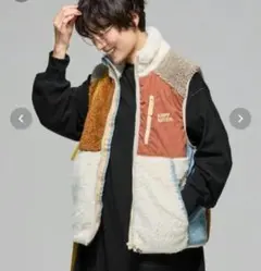 KRIFF MAYER シャギーボアベスト M マルチカラー