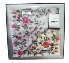 renoma 花柄 ハンカチ