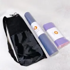 新品　LAVA　ヨガマット・専用ラグ・収納袋　3点セット　ネイビー　ラベンダー