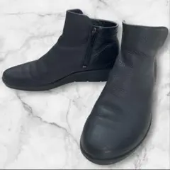 ショートブーツ 本革 23.5