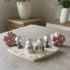 タイムセールひな祭り　雛飾り　お雛様　ナチュラルキッチン　うさぎ　ぼんぼり