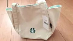 スターバックス クリーム色 トートバッグ 2025福袋