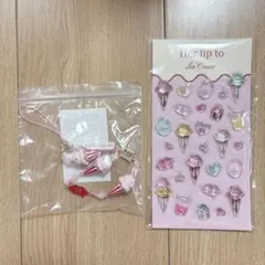 Herlipto アイスクリーム ストラップ ノベルティシールセット - メルカリ