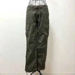 SOMETHINGカーゴパンツ オリーブグリーンS 可愛い