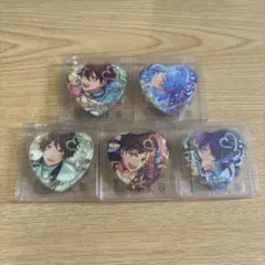 あんスタ　ホワイトデーハート缶バッジ　千秋奏汰翠鉄虎忍　流星隊