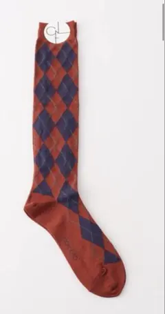 靴下 【CONLEAD/コンリード】Argyle Long レンガ