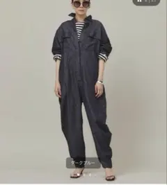 Curensology デニムジャンプスーツ　オールインワン　サロペットのサムネイル