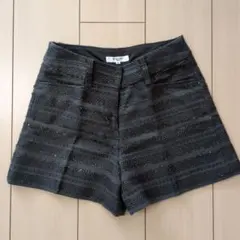 NATURAL BEAUTY BASIC ダークグレーショートパンツ XS