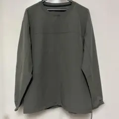 メンズ クルーネック プルオーバー オリーブ