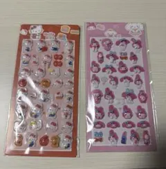サンリオ　ぷっくりシール　マイメロ　ハローキティ