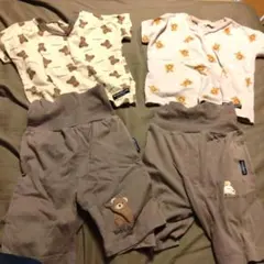 Teddy Bear クマ　ベビー　パジャマセット　95cm 2着　上下セット