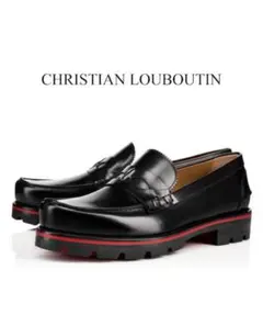 Christian Louboutin ローファー スリッポン 厚底 黒