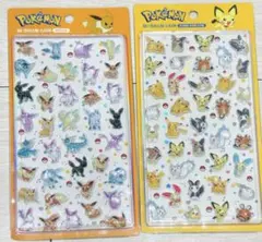 【正規品】 韓国 ポケモン クリスタルステッカー ボンボンドロップシール セット