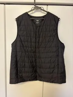 ユニクロ パフテックコンパクトベスト ブラックWARM PADDED