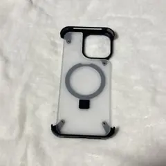 iphone15pro max ケース Magsafe 半透明ブラック 個性