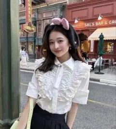 bibiy ARIEL FRILL BLOUSE 新品未使用　正規品 bibiy ARIEL FRILL BLOUSE 正規品 フリル ブラウス - メルカリ
