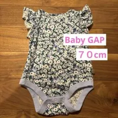 Baby GAP 花柄　半袖ロンパース　70cm