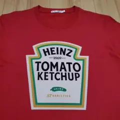 美品ユニクロ x Heinz ケチャップ コラボ ロゴTシャツ