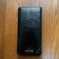 アルマーニ　レザー 長財布 黒 8ポケットのサムネイル