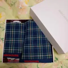 新品・BOX入り★ミキハウス★ふわはだ　バスタオル・フェイスタオル2枚セット緑① 新品・BOX入り☆ミキハウス☆ふわはだ バスタオル・フェイスタオル2枚