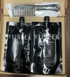 YUSEEK クリームシャンプー ダークブラウン 2個セットコーム付き