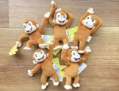 おさるのジョージ ぶら下がりマスコットBC ver.2 5種類セット