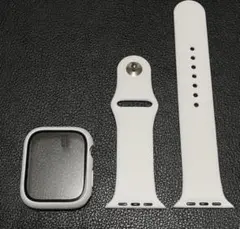 アップルウォッチ ケースカバー+スポーツバンド ホワイトバンドサイズ Lサイズ