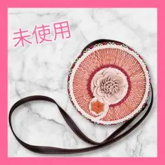 ショルダーバッグ レディース コンパクト 花柄 フラワー マルチカラー オレンジ