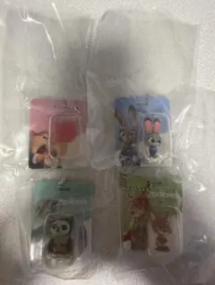あ*ん様 ズートピアブリスターチャーム　ニック　ジュディ　キャンディ　フラッシュ