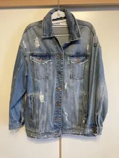 ZARA ダメージ加工 デニムジャケット