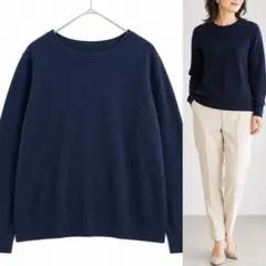 23区 中村アン着用 カシミヤブレンドバルキー ポンチョニット 38