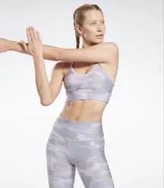 超美品:Reebok WOR Seasonal AOP ブラ スポーツブラ