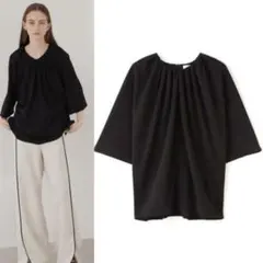 美品●アドーアADOREカットジョーゼットブラウス●ルフィルhlmスタンブリーのサムネイル