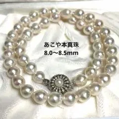 テリ強/大珠】アコヤ真珠 バロック ネックレス 約8.6-10.0mm 459 