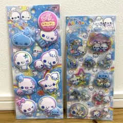 正規品　ぷくぷくあわわちゃん　スパンコールパーティー　もっちりシール　2個セット