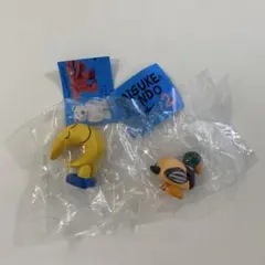 DAISUKE KONDO アートコレクションマスコットフィギュア　カモ、ツキ