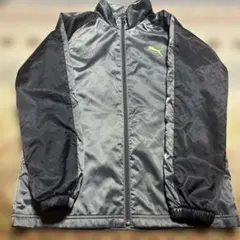 Puma キッズ ジャケット 黒/グレー