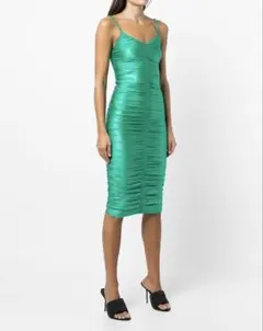 ALEXANDER WANG シャーリングサテンワンピース