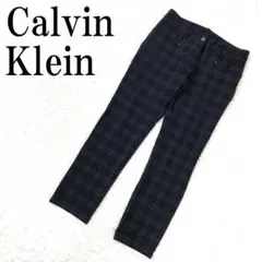 Calvin Klein カジュアルパンツ グレー系チェック 11 B8482