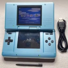 ML1【清掃&動作確認済】Nintendo DS 初代 ターコイズブルー本体