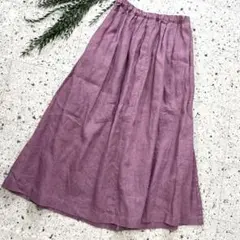 【美品】fog linen work スカート ロングスカート リネン ピンク 2026年最新】fog linen work カラー：ピンク系 レディース ロング