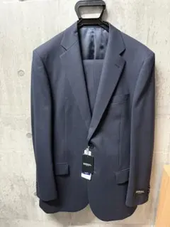 新品未使用 REGAL メンズスーツ A8 濃紺 パンツ2本付き 裾上げ済み