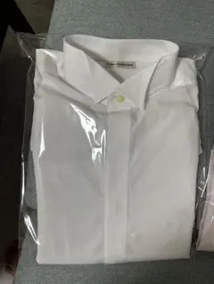 新郎用　タキシードシャツ　白　(ウイングカラー)