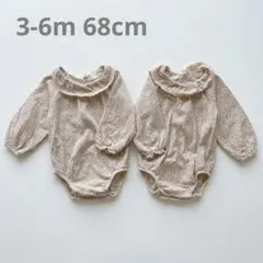 ZARA baby 花柄プリントレースボディスーツ3-6m 68cm
