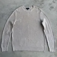 美品 ブルックスブラザーズ ニット セーター 刺繍 イカリ 長袖 S