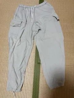 スウェットパンツ ライトグレー 裾ドローコード仕様