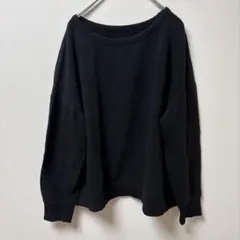 ユニクロ ウルトラストレッチスウェットシャツ 長袖 XL ブラック 大きいサイズ